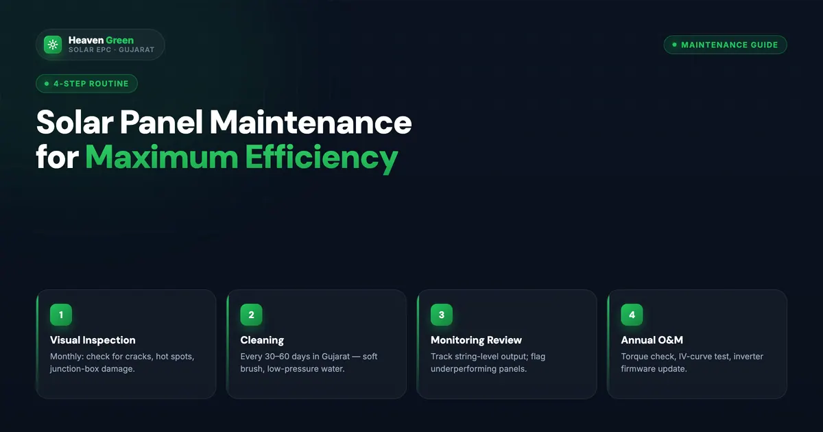 Solar Panel Maintenance for Maximum Efficiency