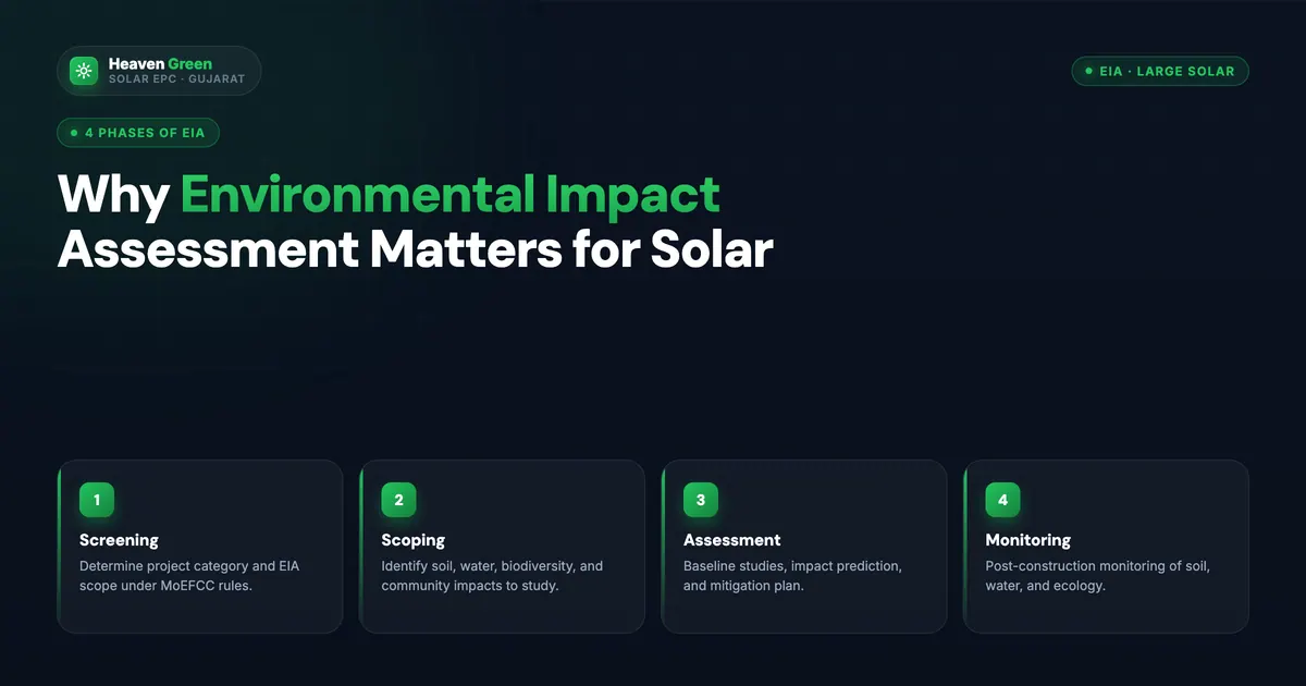 Why Environmental Impact Assessment Matters for Large Solar Power Projects